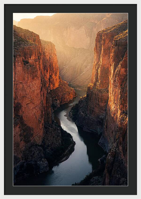 Santa Elena Canyon At Golden Hour