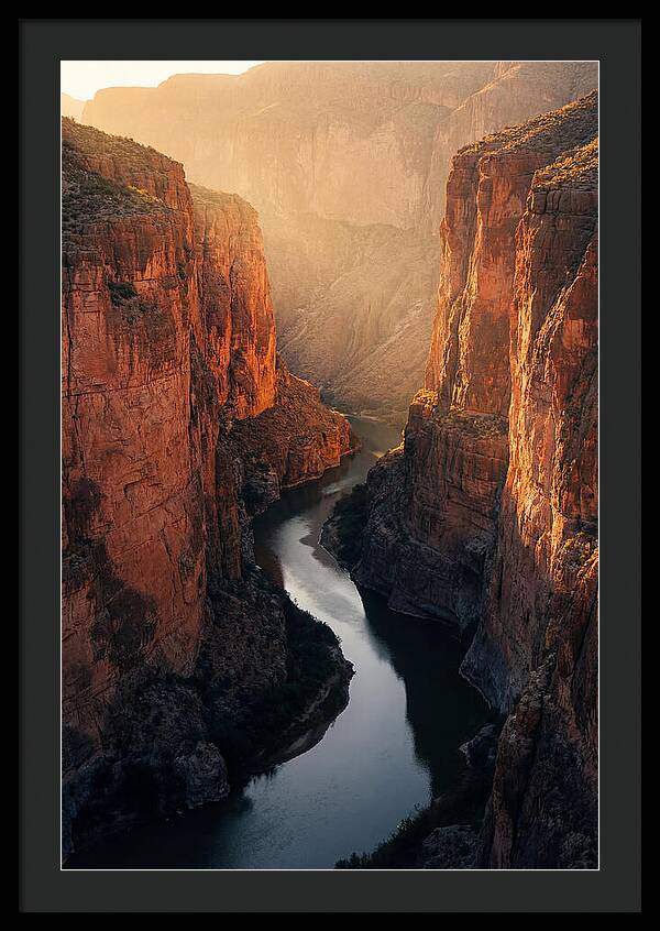 Santa Elena Canyon At Golden Hour