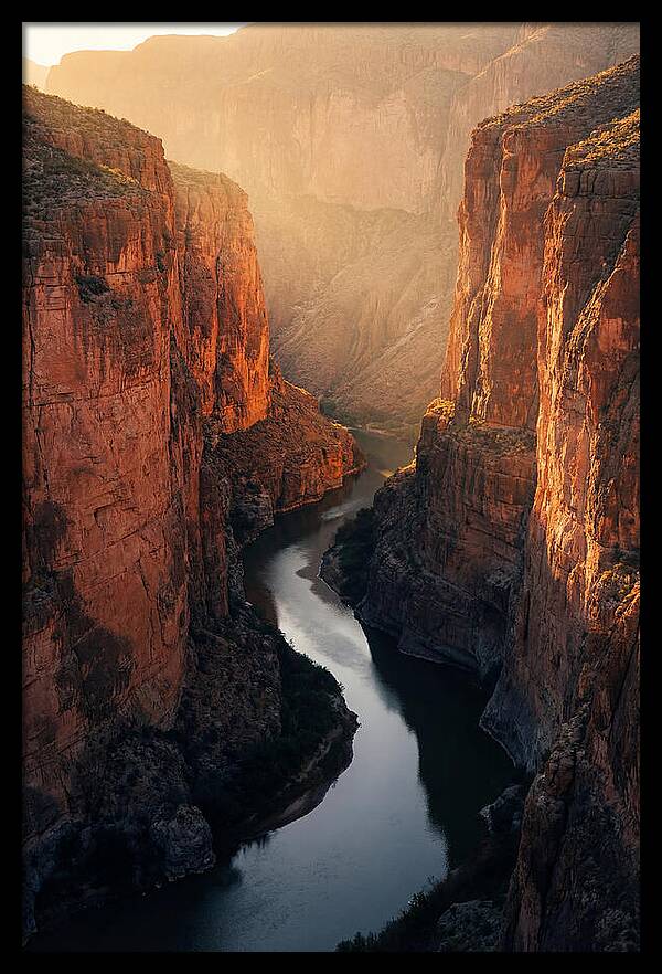 Santa Elena Canyon At Golden Hour