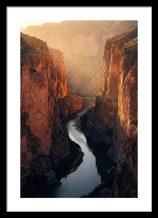 Santa Elena Canyon At Golden Hour