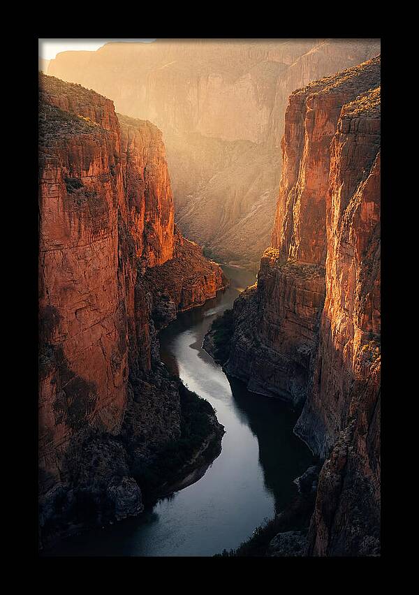 Santa Elena Canyon At Golden Hour