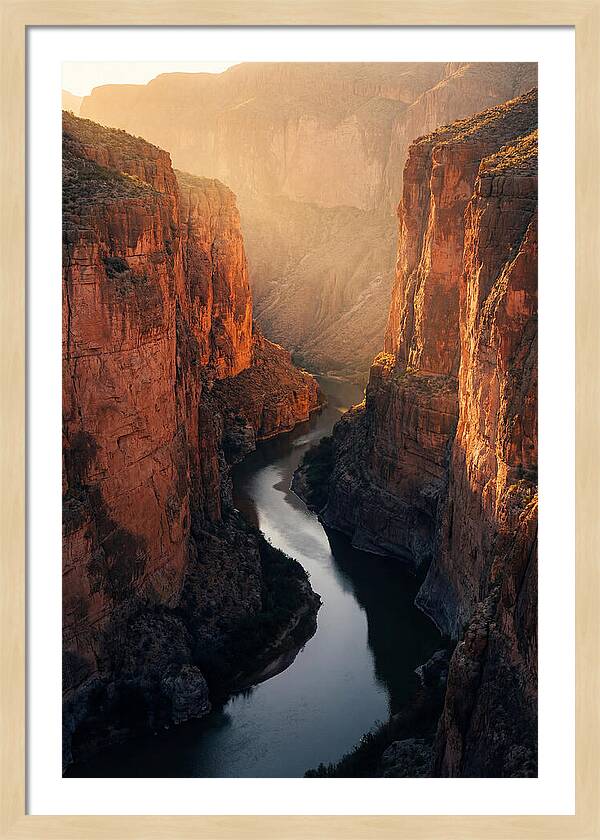 Santa Elena Canyon At Golden Hour
