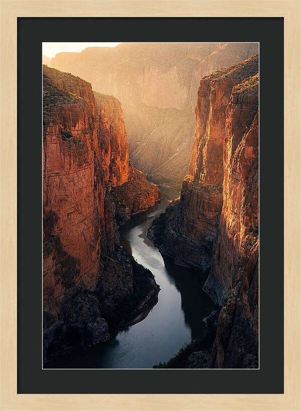 Santa Elena Canyon At Golden Hour