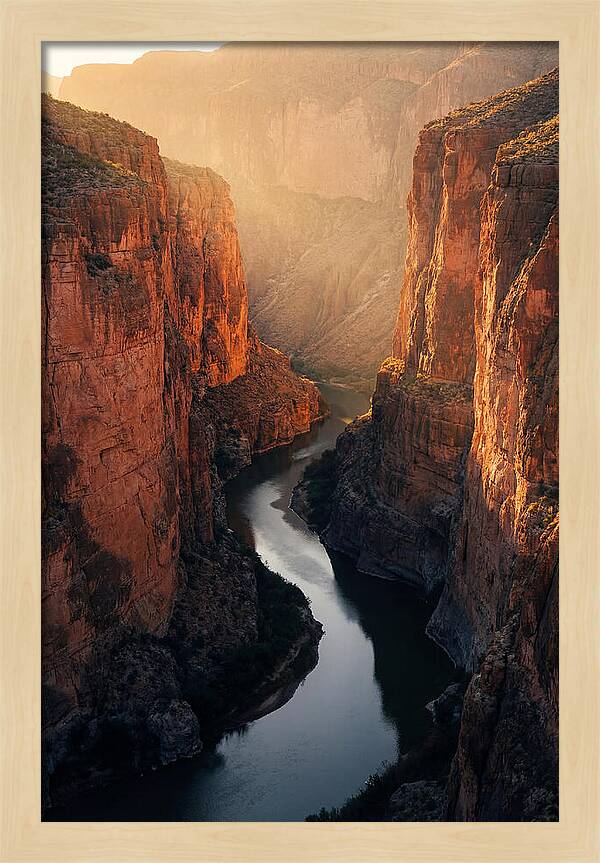 Santa Elena Canyon At Golden Hour
