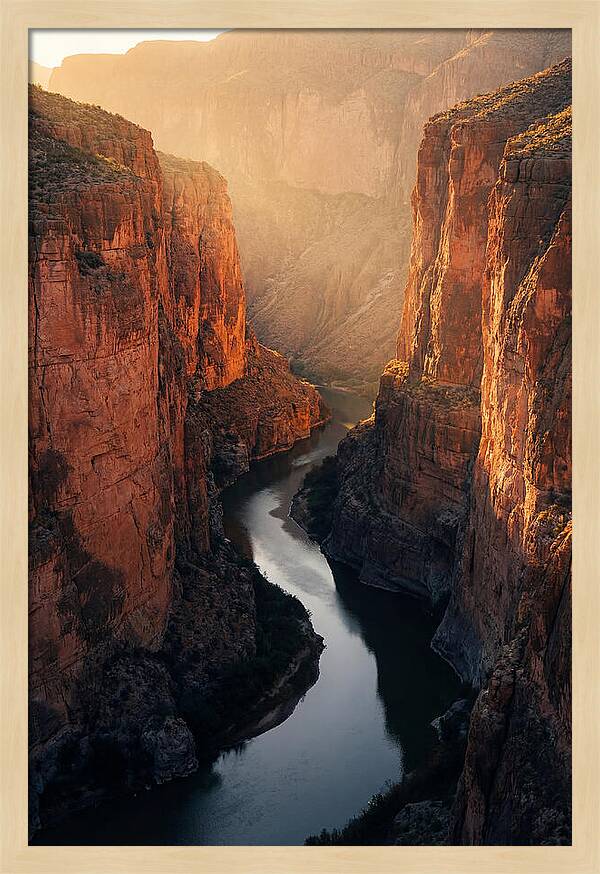 Santa Elena Canyon At Golden Hour