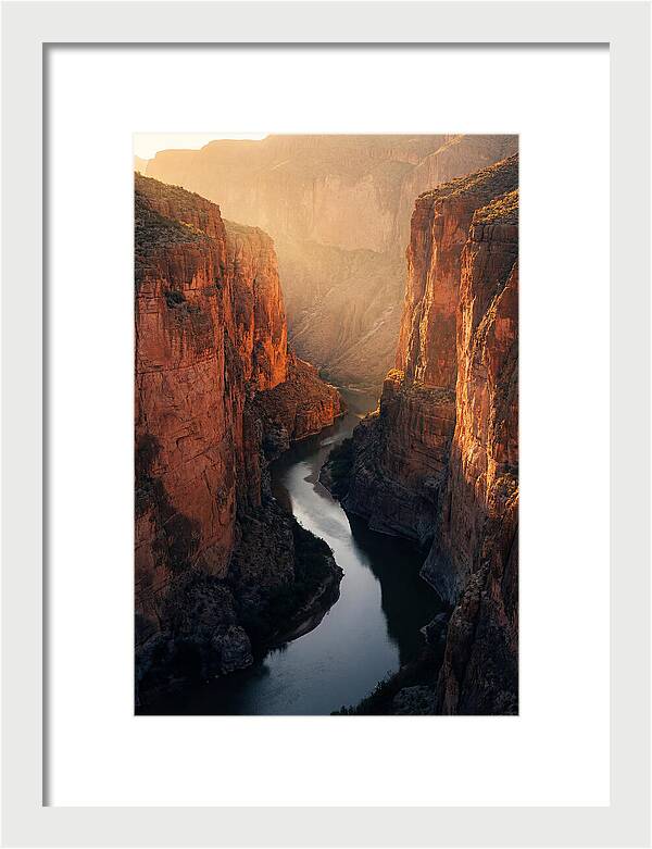 Santa Elena Canyon At Golden Hour