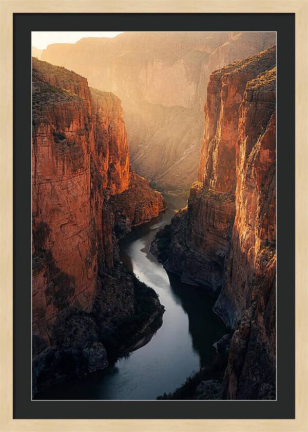 Santa Elena Canyon At Golden Hour