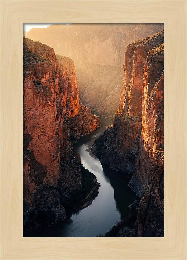 Santa Elena Canyon At Golden Hour