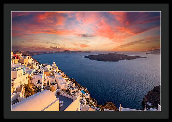 Santorini Caldera Sunset View