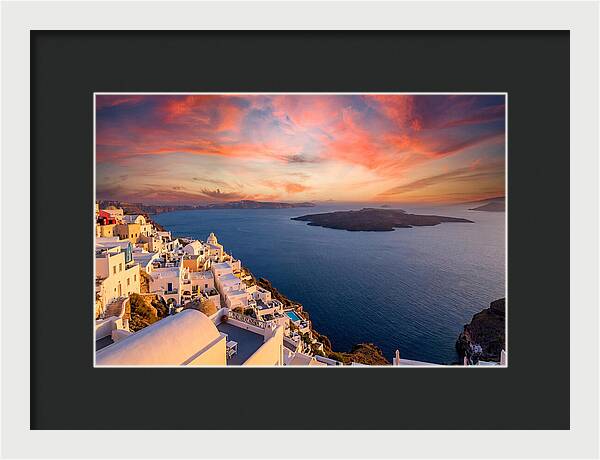 Santorini Caldera Sunset View