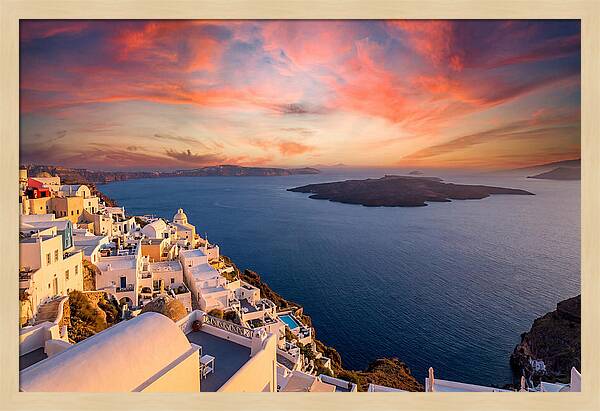 Santorini Caldera Sunset View