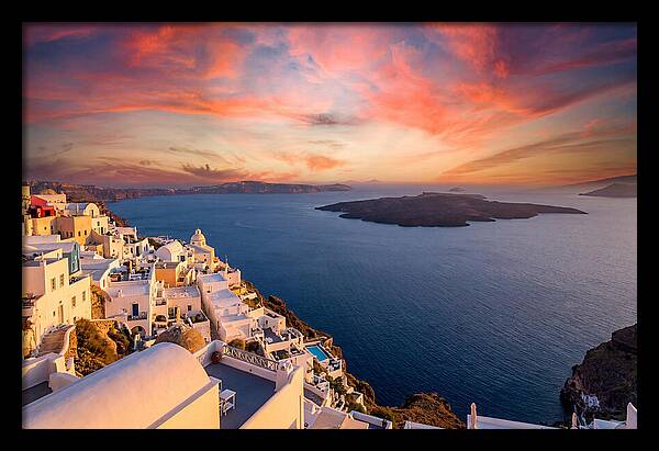 Santorini Caldera Sunset View