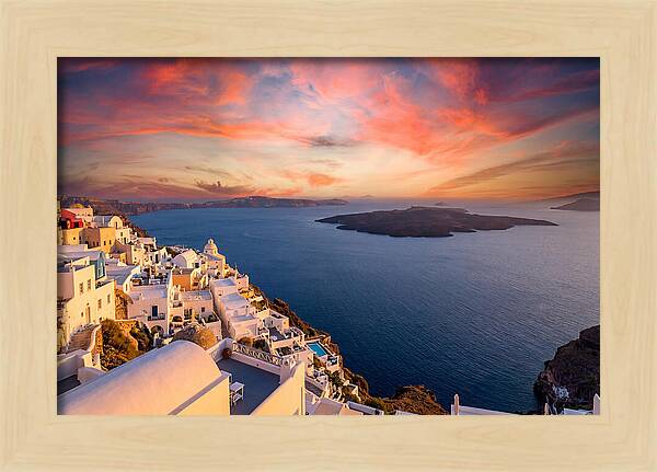 Santorini Caldera Sunset View