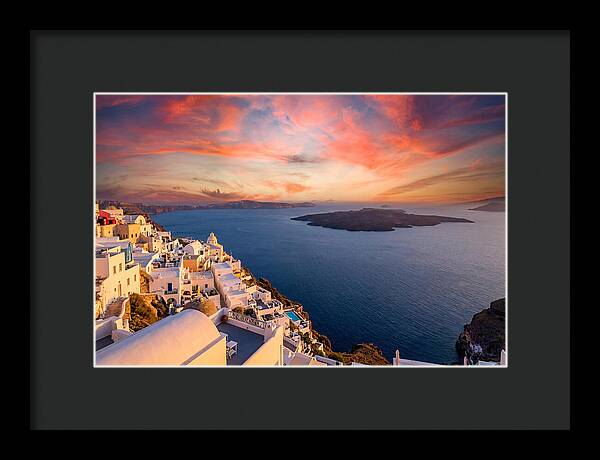 Santorini Caldera Sunset View