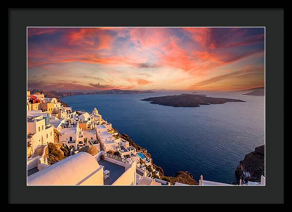 Santorini Caldera Sunset View