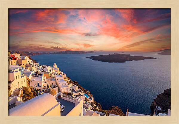Santorini Caldera Sunset View