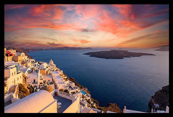 Santorini Caldera Sunset View