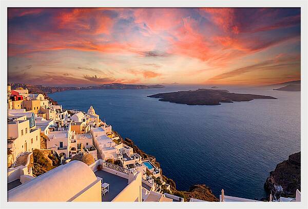 Santorini Caldera Sunset View