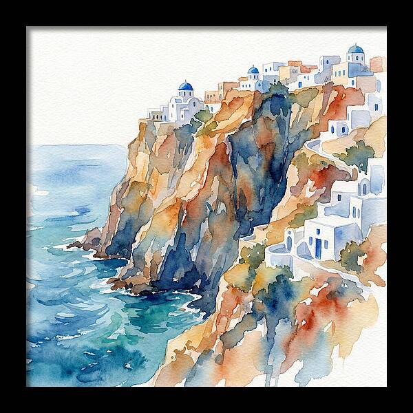 Santorini Cliff Serenity