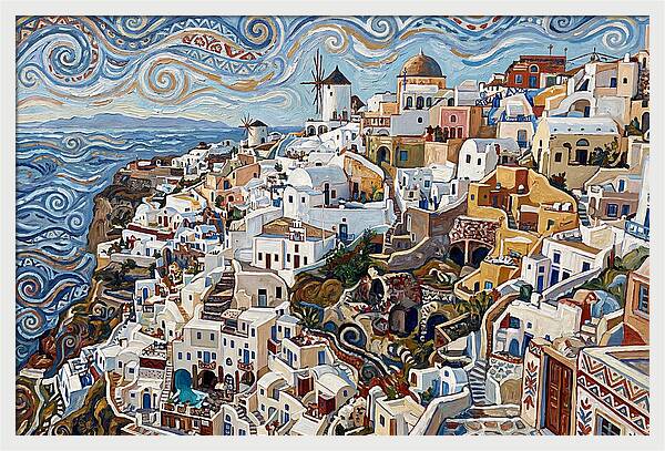 Santorini Cliff Village