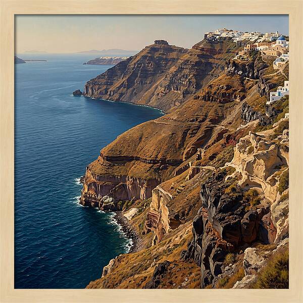 Santorini Cliffside Serenity