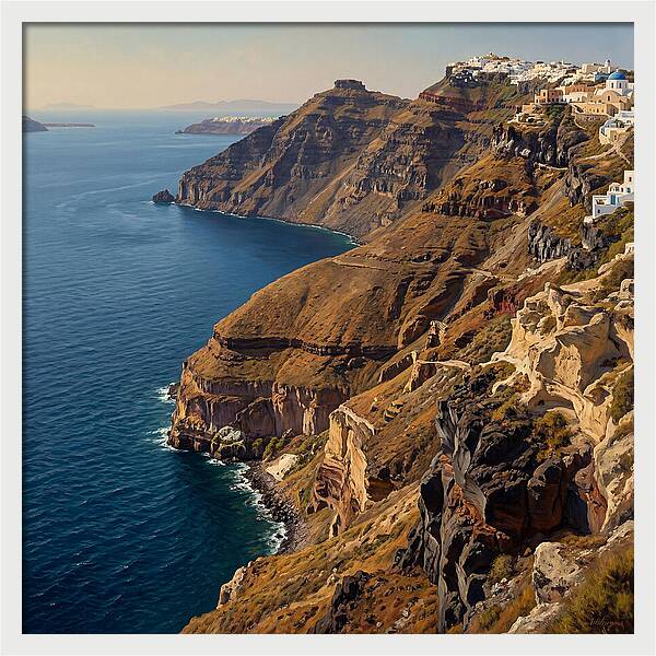 Santorini Cliffside Serenity