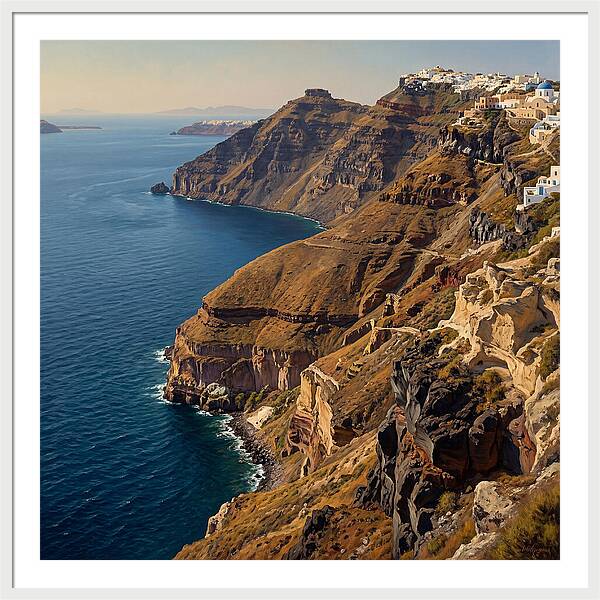 Santorini Cliffside Serenity