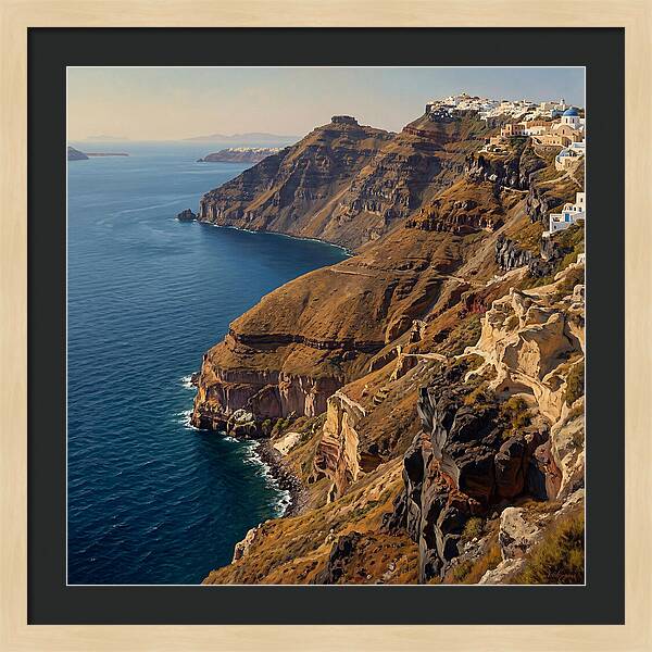Santorini Cliffside Serenity