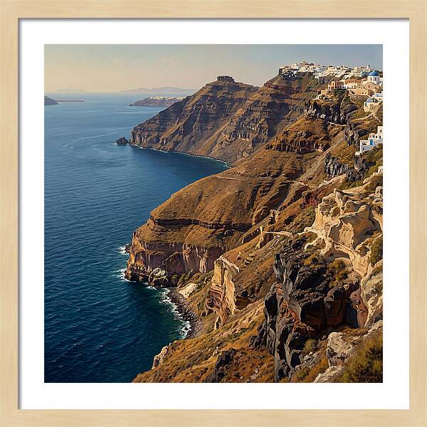 Santorini Cliffside Serenity