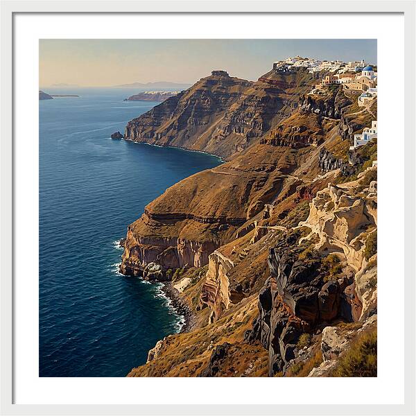 Santorini Cliffside Serenity