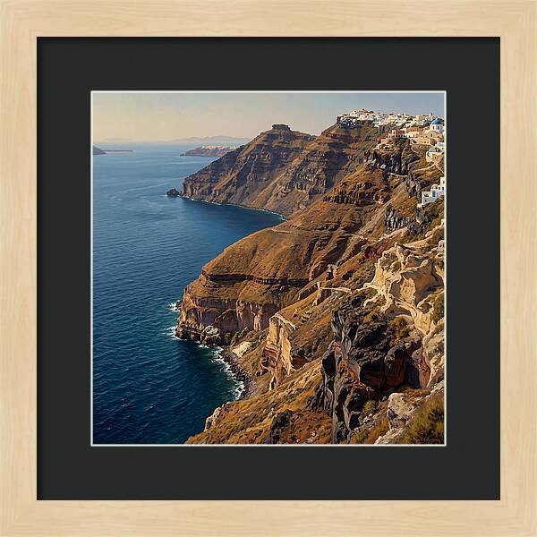 Santorini Cliffside Serenity