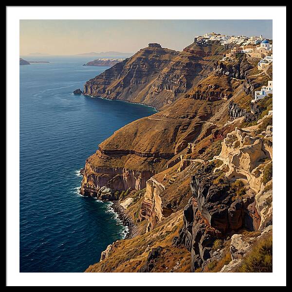 Santorini Cliffside Serenity