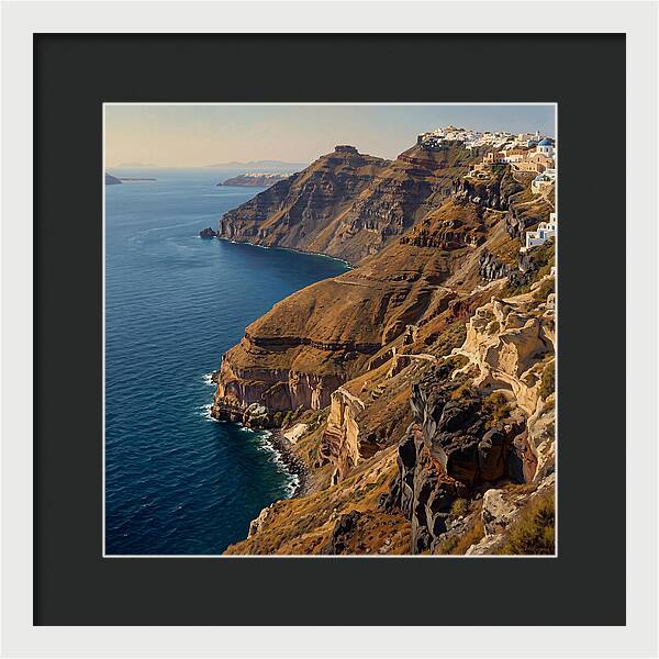 Santorini Cliffside Serenity