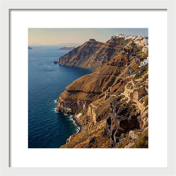 Santorini Cliffside Serenity