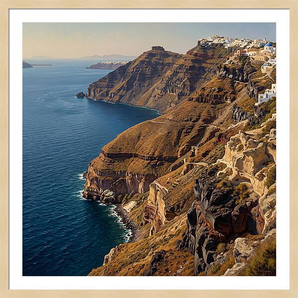Santorini Cliffside Serenity