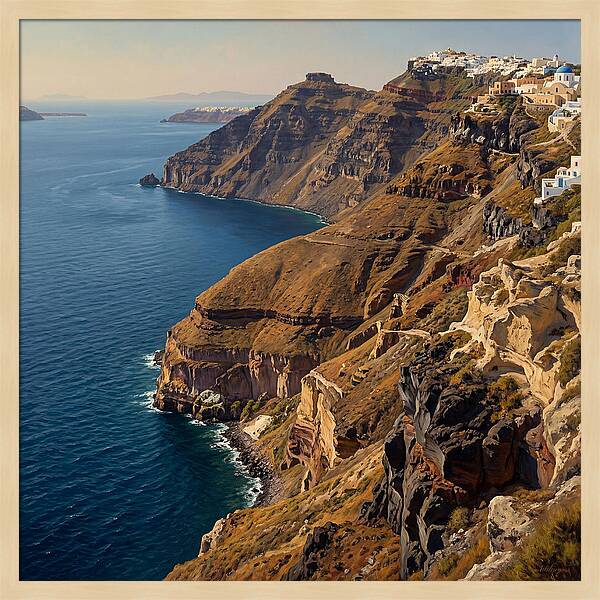 Santorini Cliffside Serenity