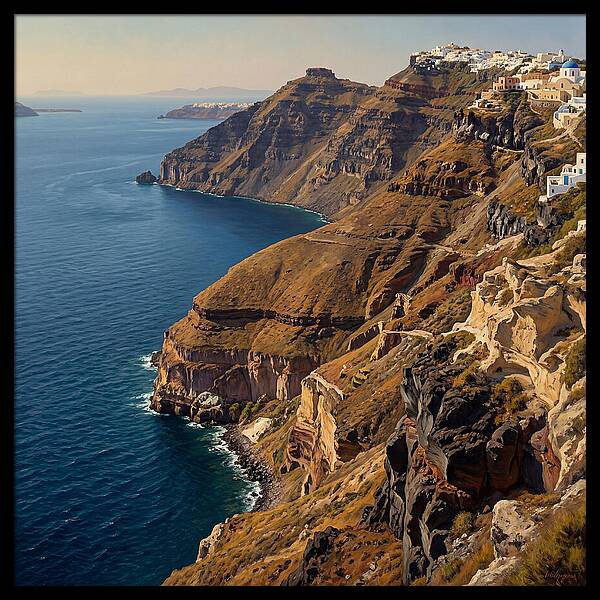 Santorini Cliffside Serenity