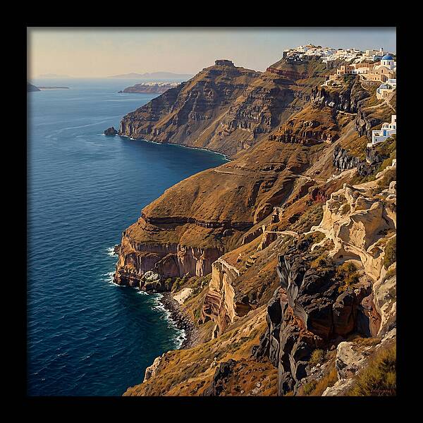 Santorini Cliffside Serenity