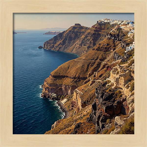 Santorini Cliffside Serenity