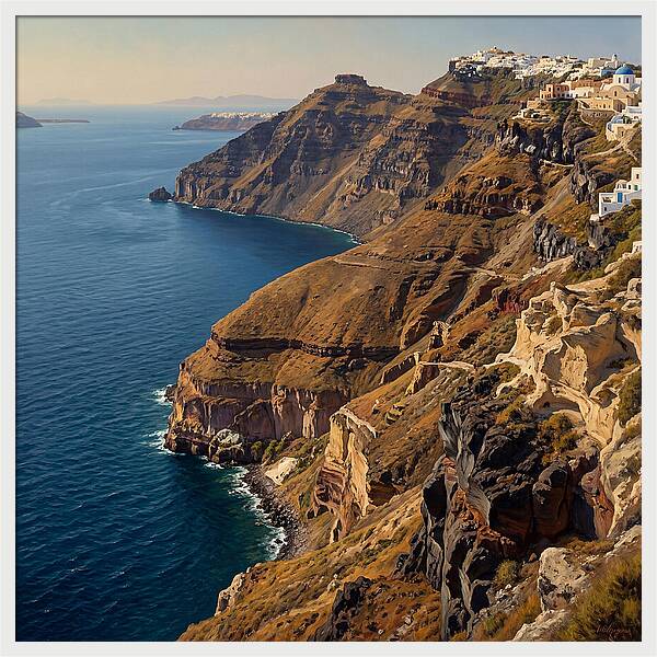 Santorini Cliffside Serenity