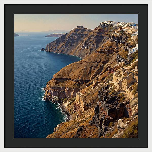 Santorini Cliffside Serenity