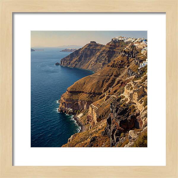 Santorini Cliffside Serenity