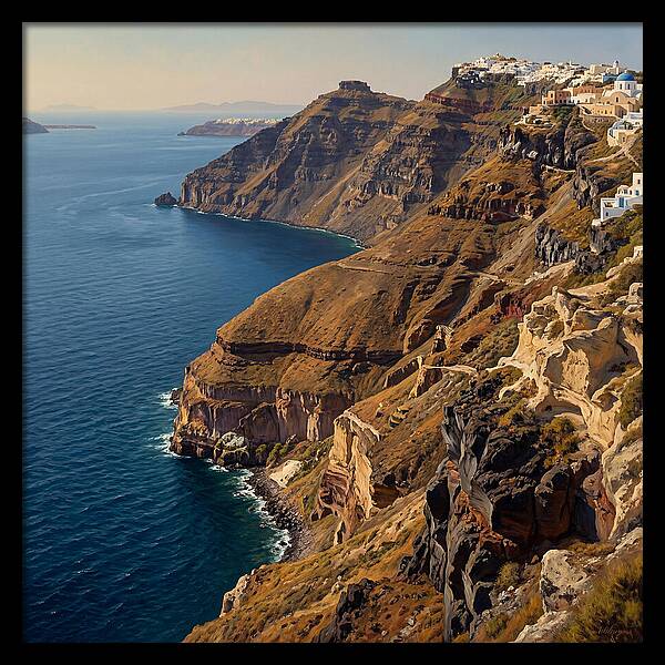 Santorini Cliffside Serenity