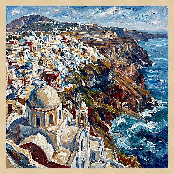 Santorini Coastal Serenity