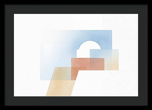 Santorini Minimalist Composition