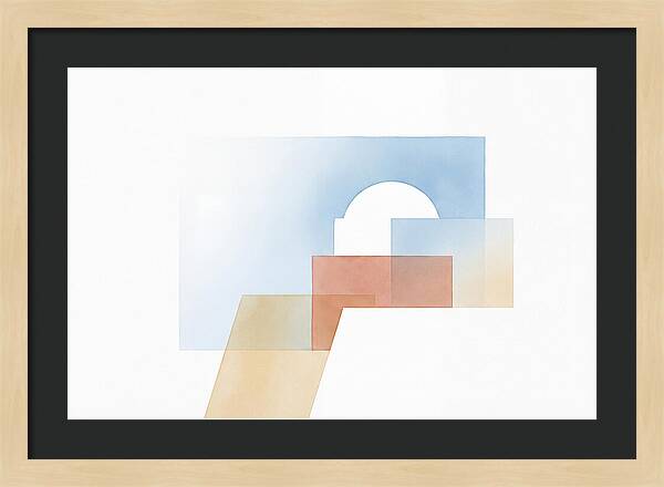 Santorini Minimalist Composition