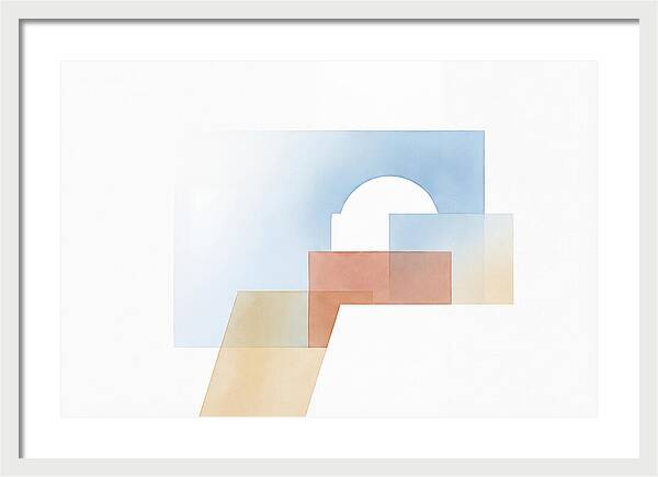 Santorini Minimalist Composition
