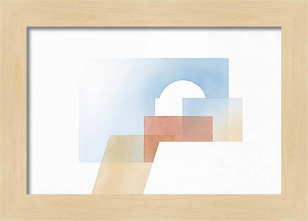 Santorini Minimalist Composition