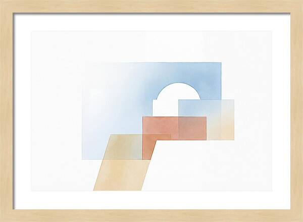 Santorini Minimalist Composition