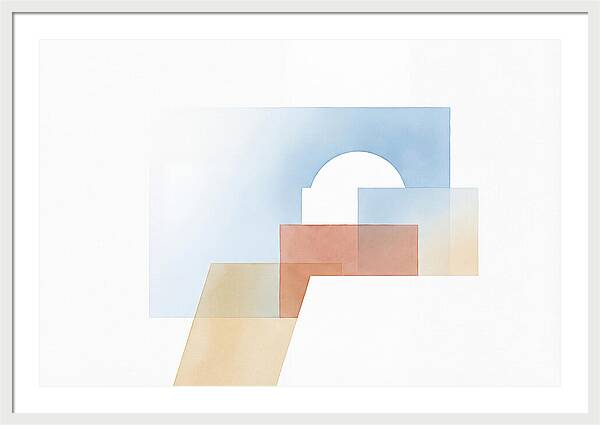 Santorini Minimalist Composition
